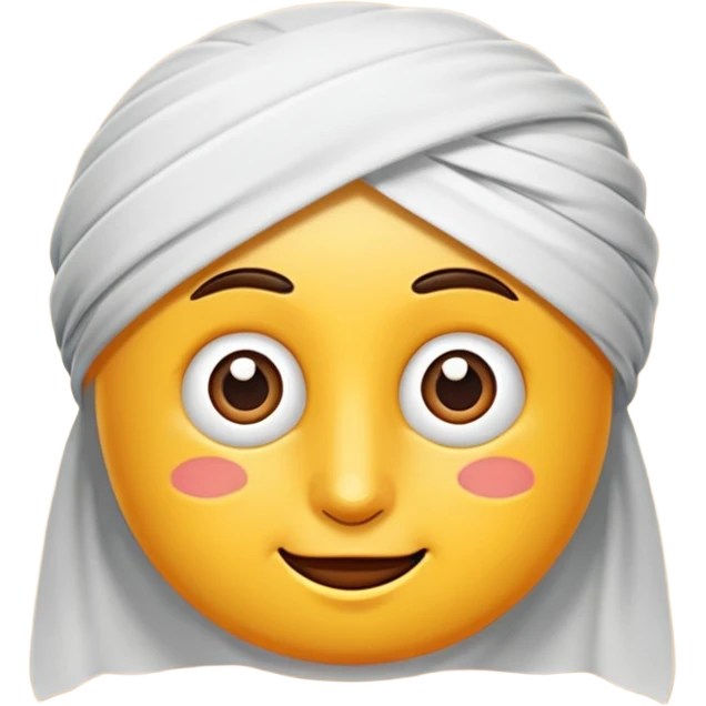 Bir insan elini yüzüne götürsün ve sallasın emoji