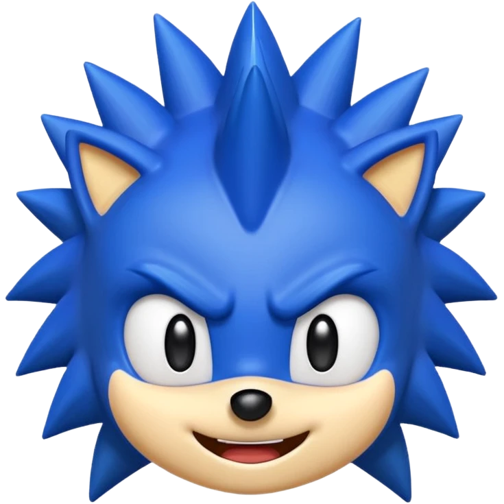Sonic emoji well made like the original one without any mistakes emoji