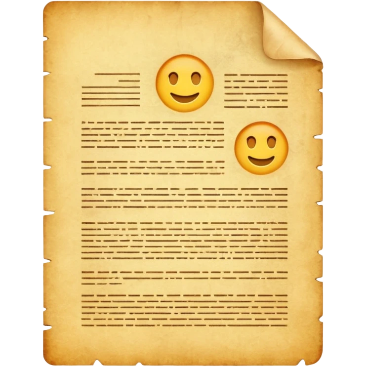 a piece of document emoji