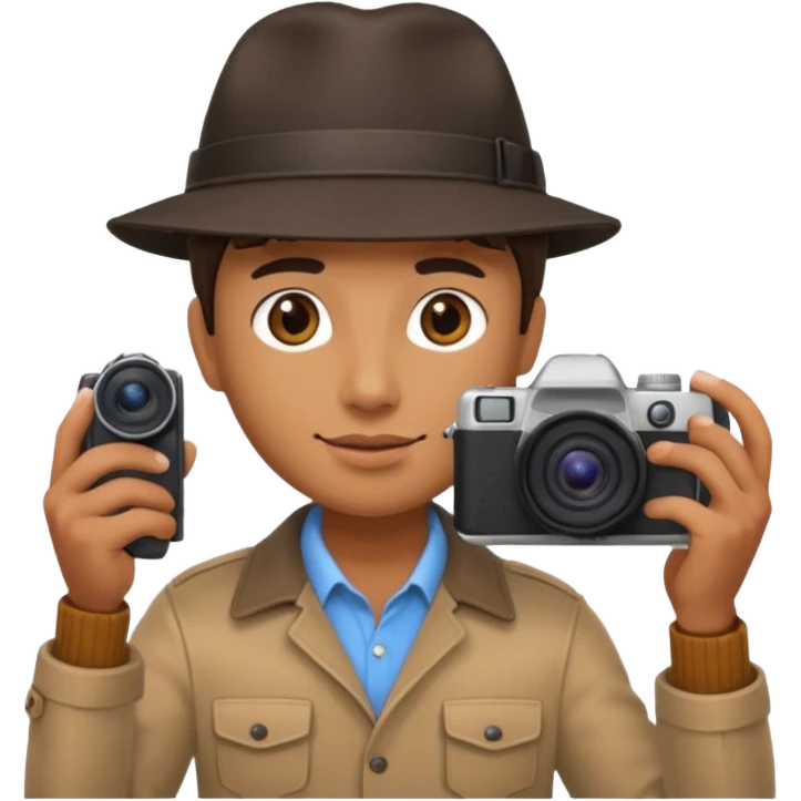 photographer from behind taking a photo emoji