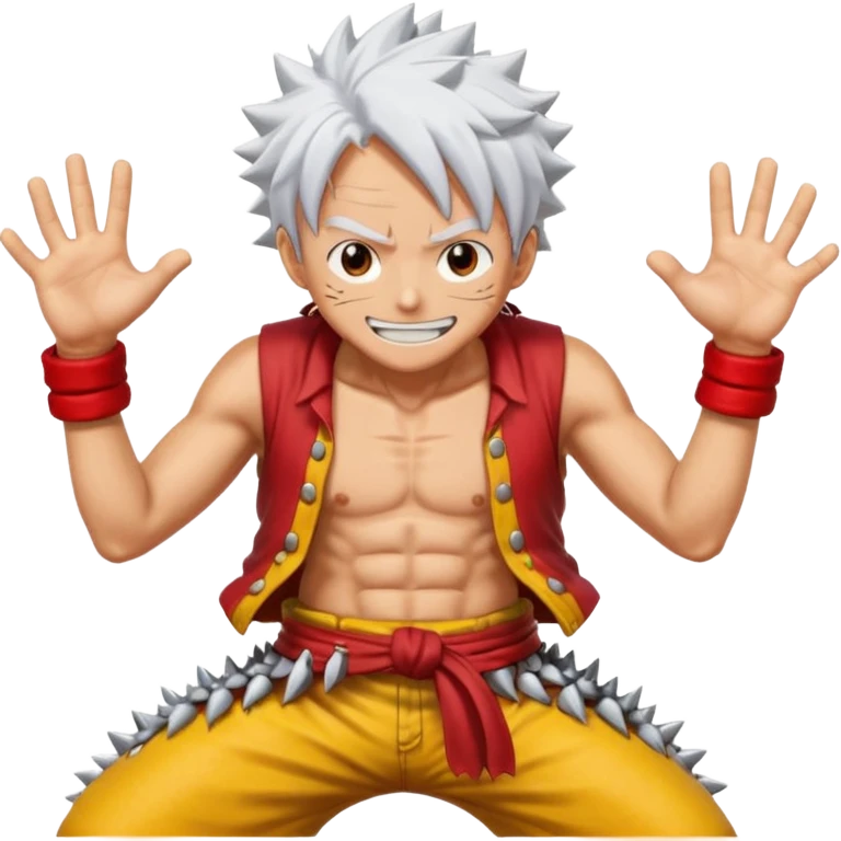 Luffy in gear 5 emoji