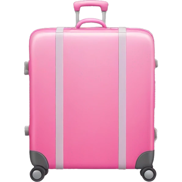 pink luggage  emoji