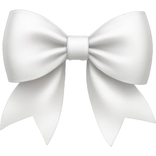 white bow emoji
