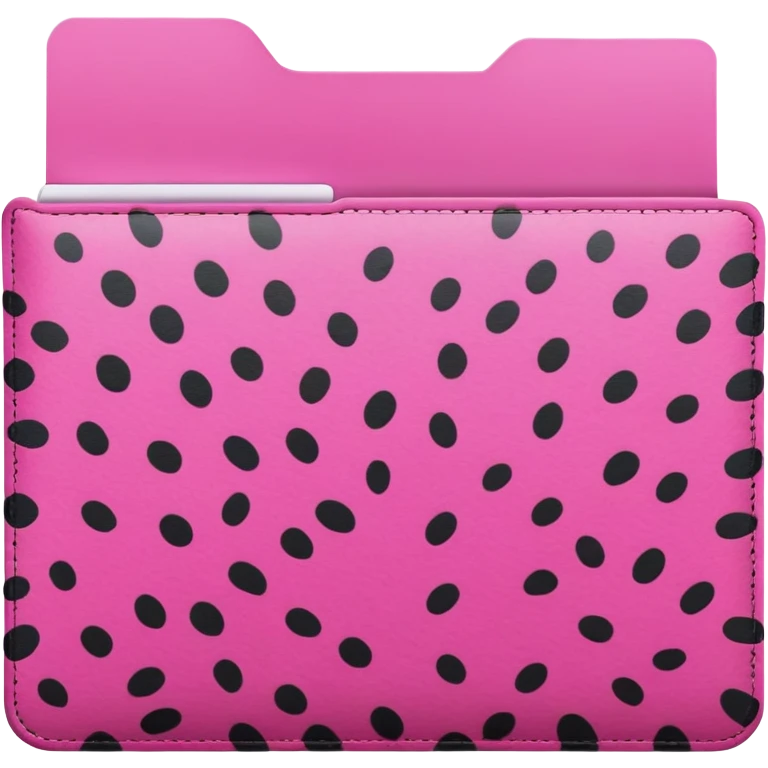 leopard print folder pink emoji