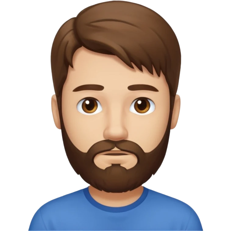 long hair bearded man shirt emoji