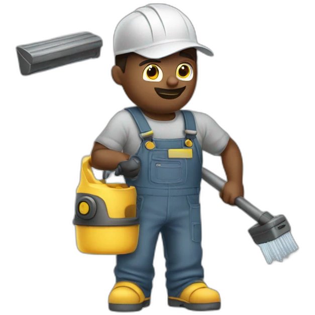 Powerwashing man emoji
