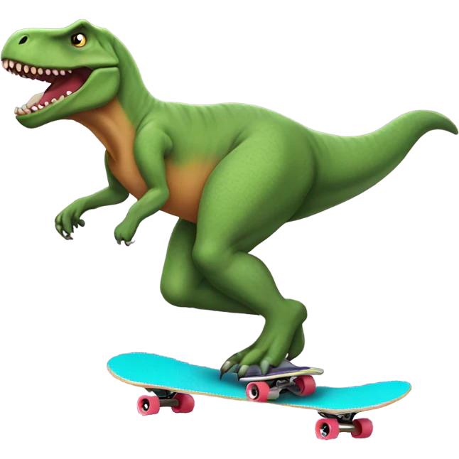 trex on a skateboard  emoji