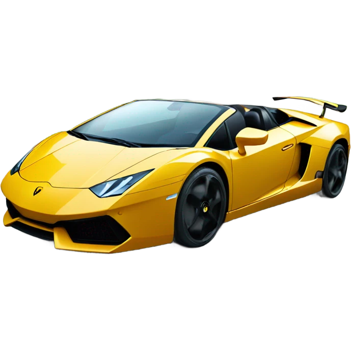Bull driving a Lamborghini emoji
