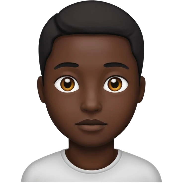 Black face emoji