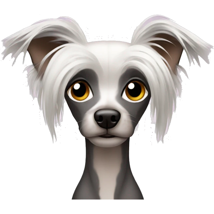 Chinese crested emoji