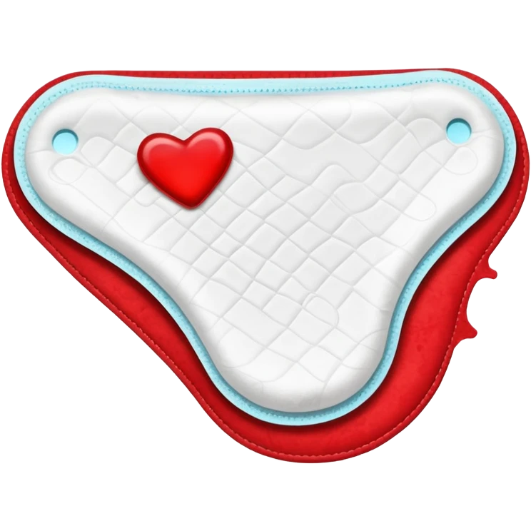 used female sanitary pad with visible blood emoji