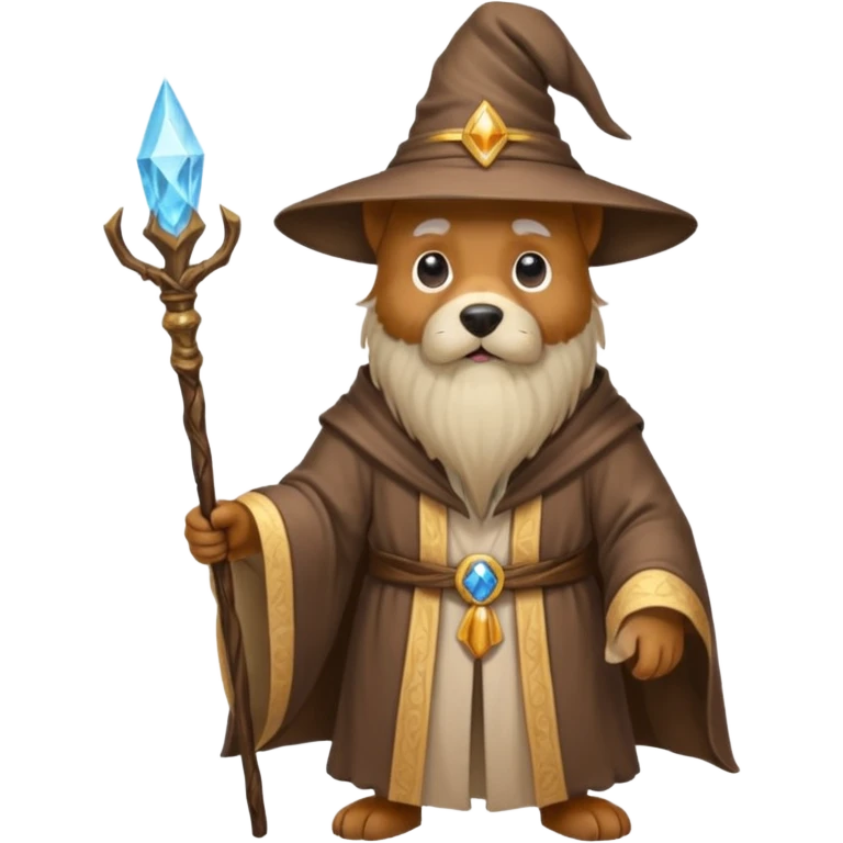 Dog wizard emoji