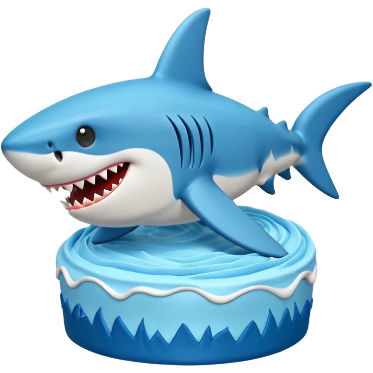 Shark cake  emoji