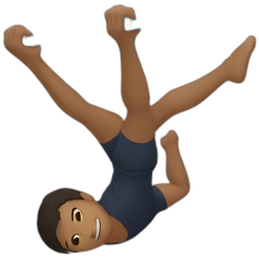 boy mixrace in front lever in perpendicular on drawbar emoji