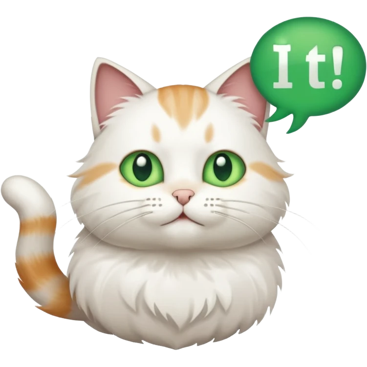 cat with speech bubble saying  "i hate it here" emoji