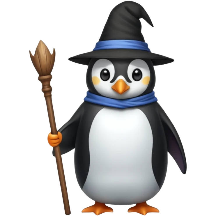 Penguin Wizard emoji