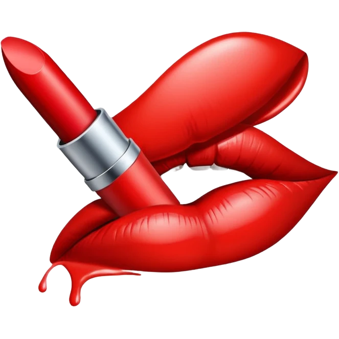 Lipstick mark emoji