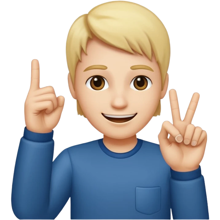 Smiling face with middle finger up  emoji