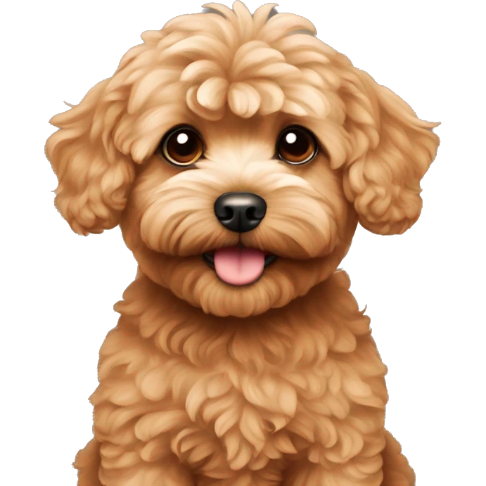 red maltipoo, head only  emoji