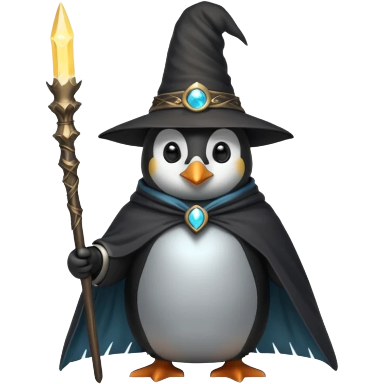 Penguin Wizard emoji