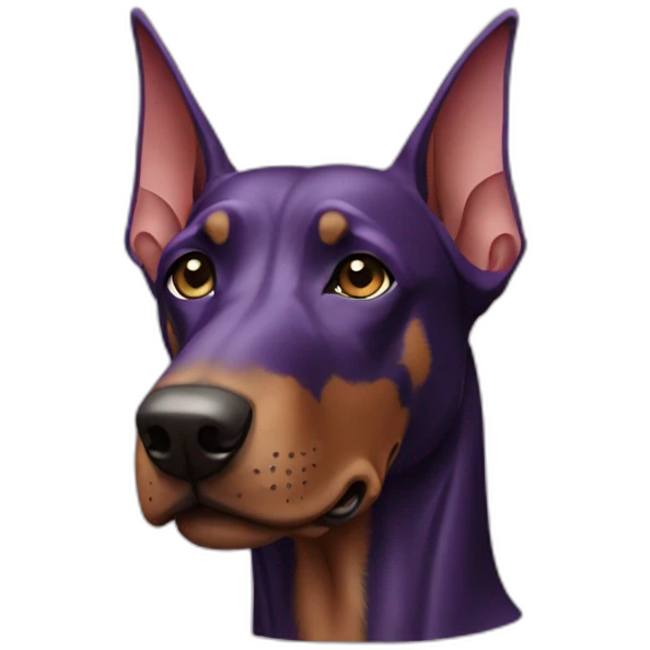 purple-doberman emoji