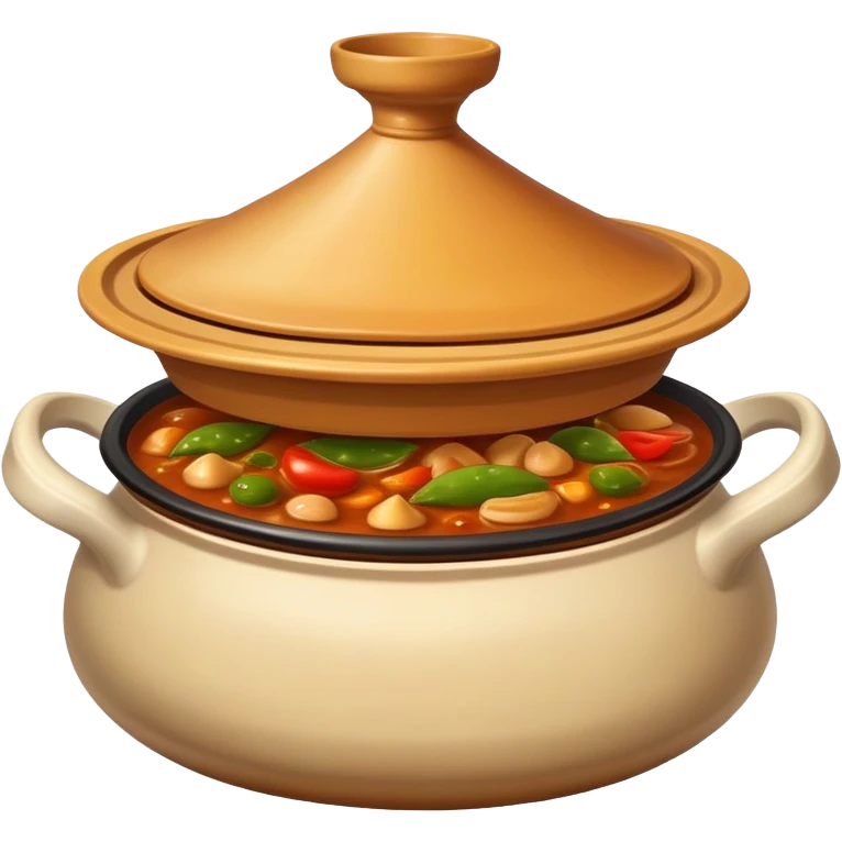 Tajine with a lot of oily sauce emoji