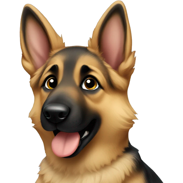Furry baby german shepherd  emoji