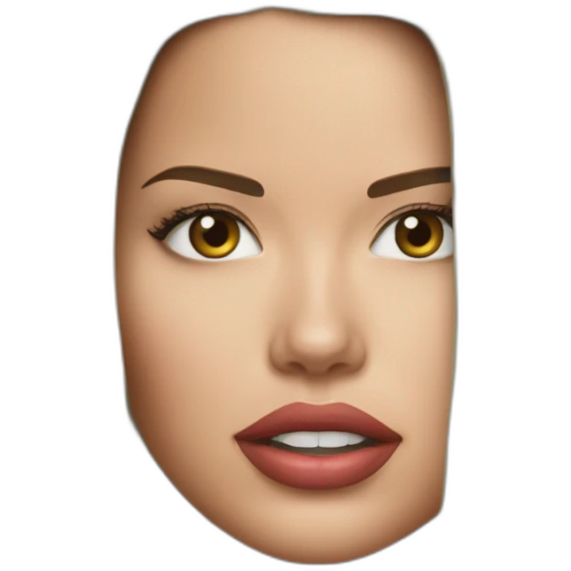 Adriana lima face emoji