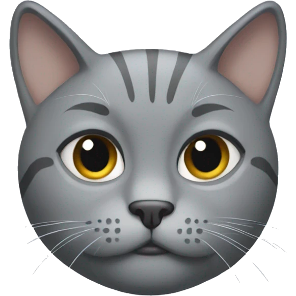 Gray cat sad with dodgers shirt emoji
