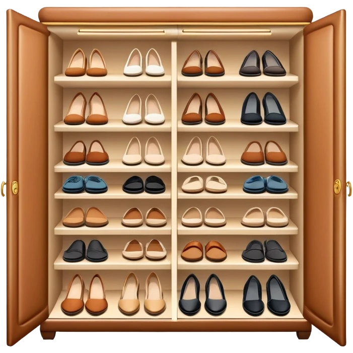 luxury shoe closet emoji