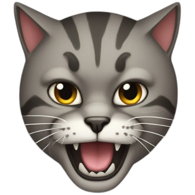 Mad cat emoji