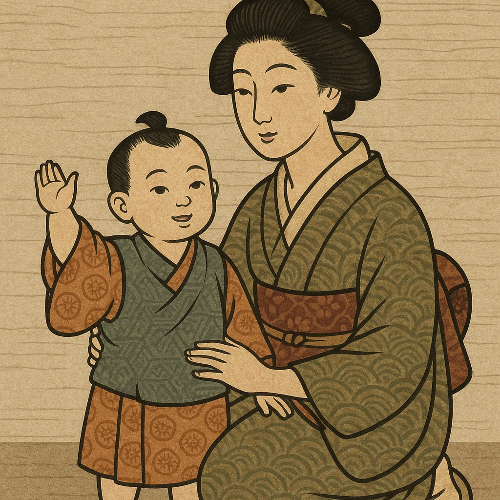 mother and child posing emoji