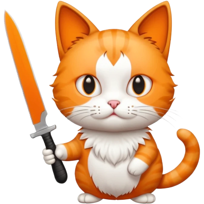 Cat with a knife  emoji