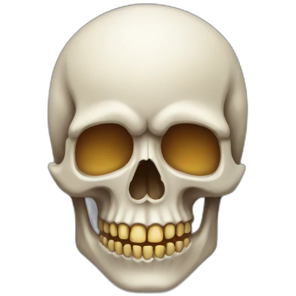 Skull in ios style emoji