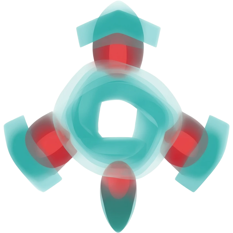 Teal and Red Triforce emoji