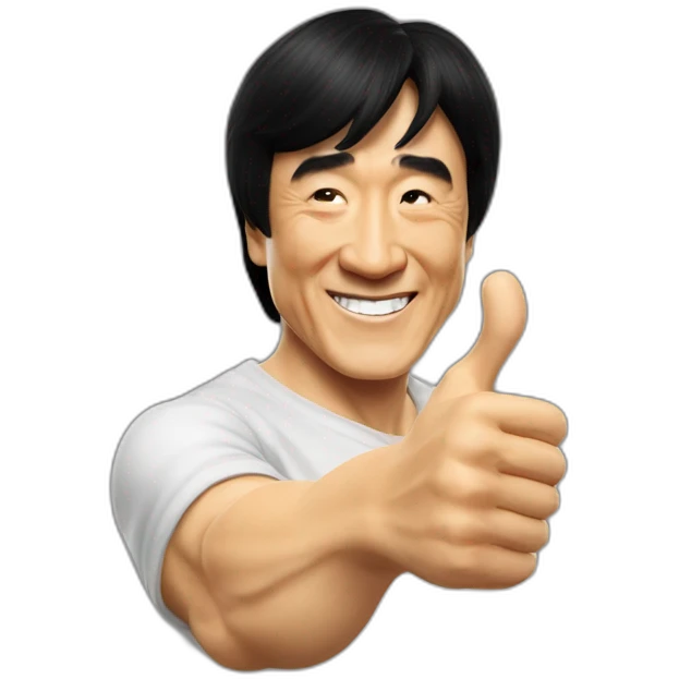 Jackie chan thumbs up emoji