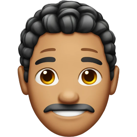 A man with stitch braids  emoji