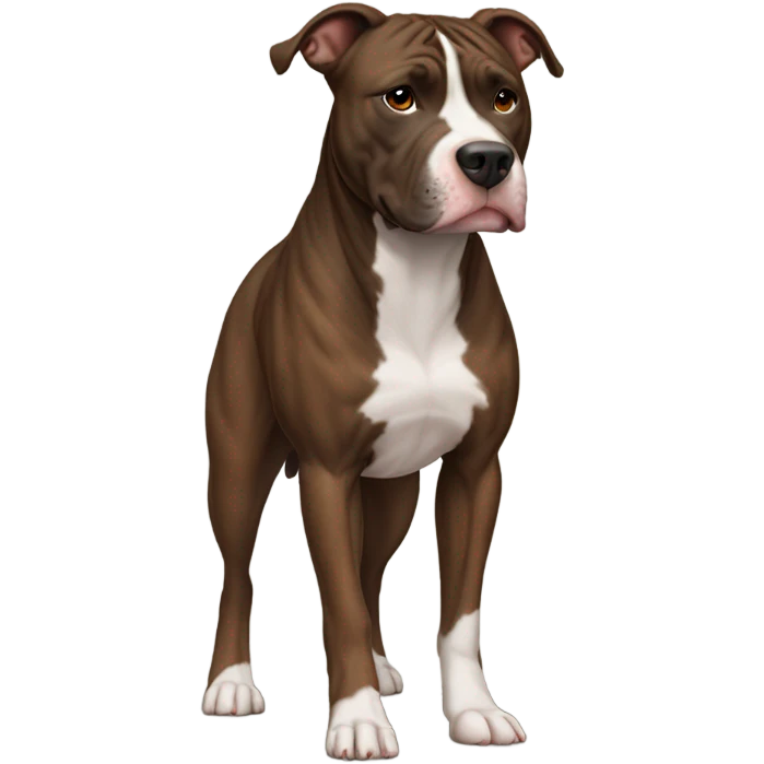 Brindle pitbull emoji