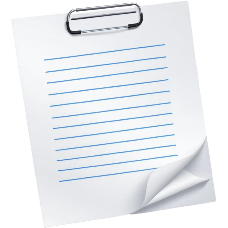 paper with test emoji