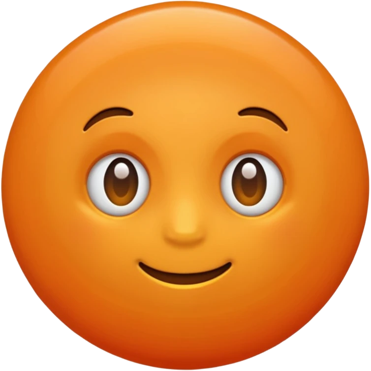 cute orange  emoji