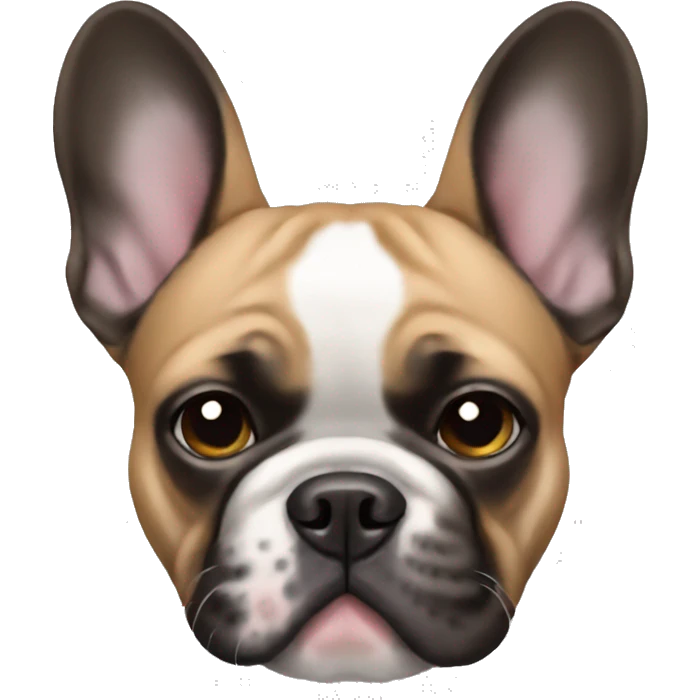 Make a french bulldog emoji