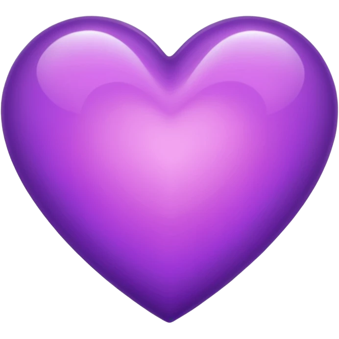shiny purple heart emoji
