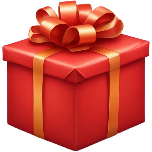 Red bow present  emoji