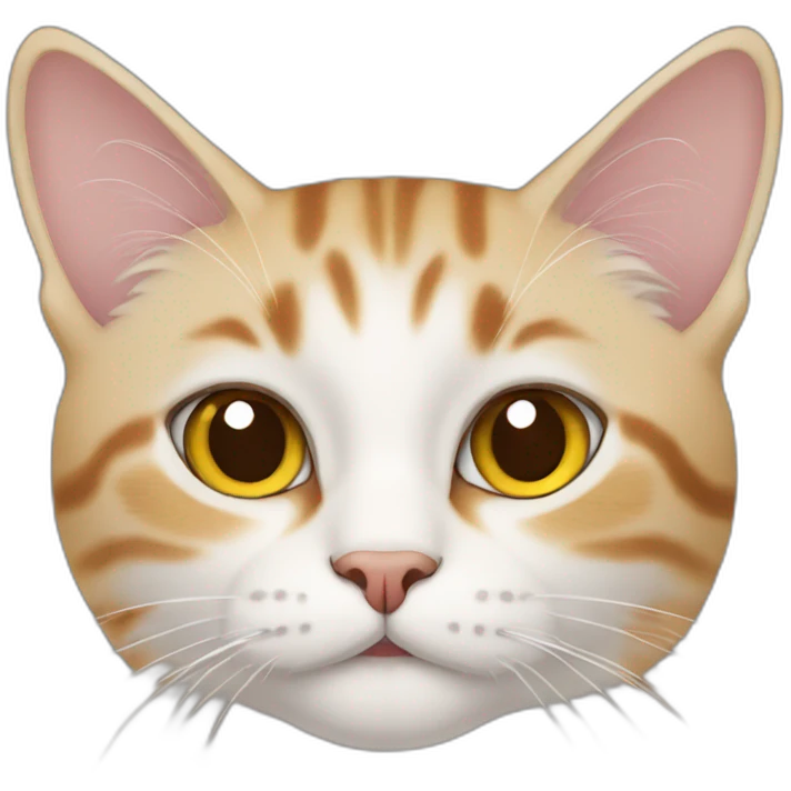 a cat wearing ethiopian flay emoji