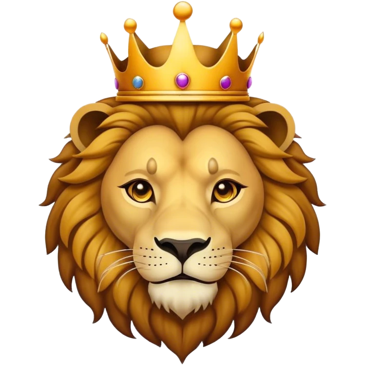king lion head svg emoji