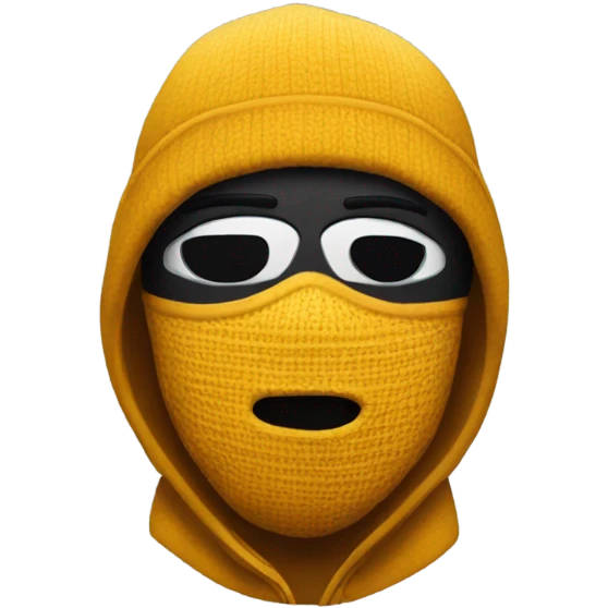 Big scarr with a Nike ski mask emoji