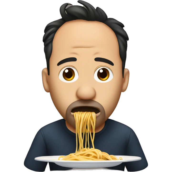 Dave Matthews eating spaghetti  emoji