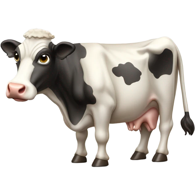 Cow drink milk  emoji