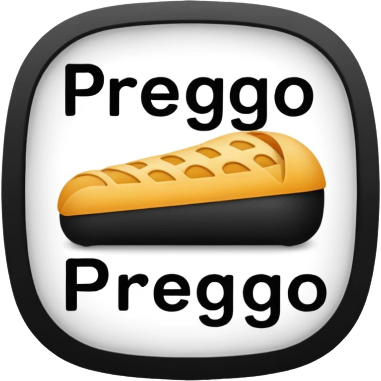 Prego - as in the Italian way of saying "You're welcome" emoji