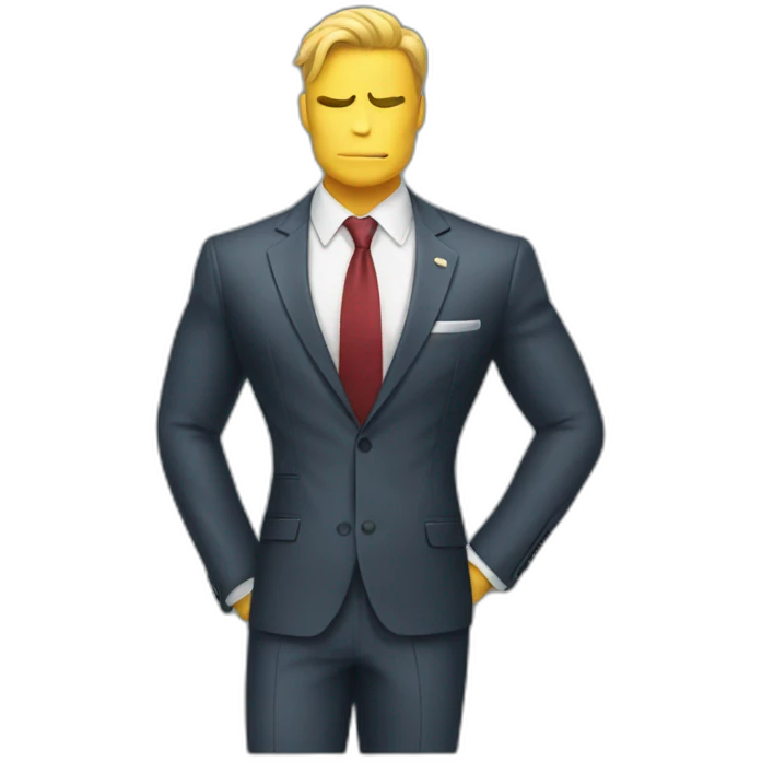 suit muscle emoji